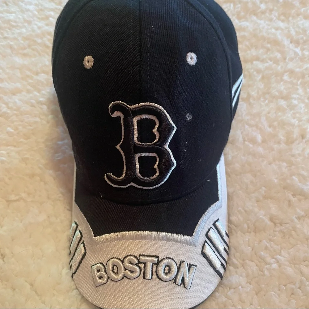 Boston Baseball Cap with Embroidered 'B'